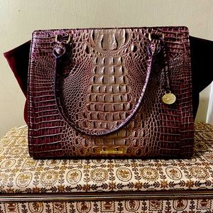Brahmin Petra|| large tote purple tri color 113”x13”